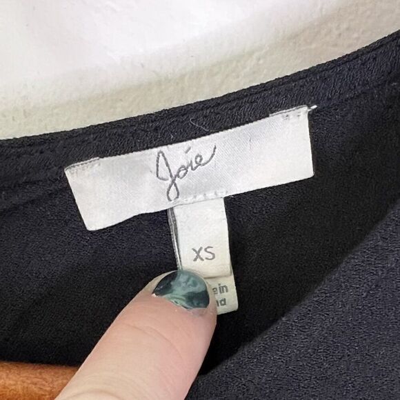 Joie Black Viscose Full Length Sleeveless Jumpsuit - Picture 8 of 9